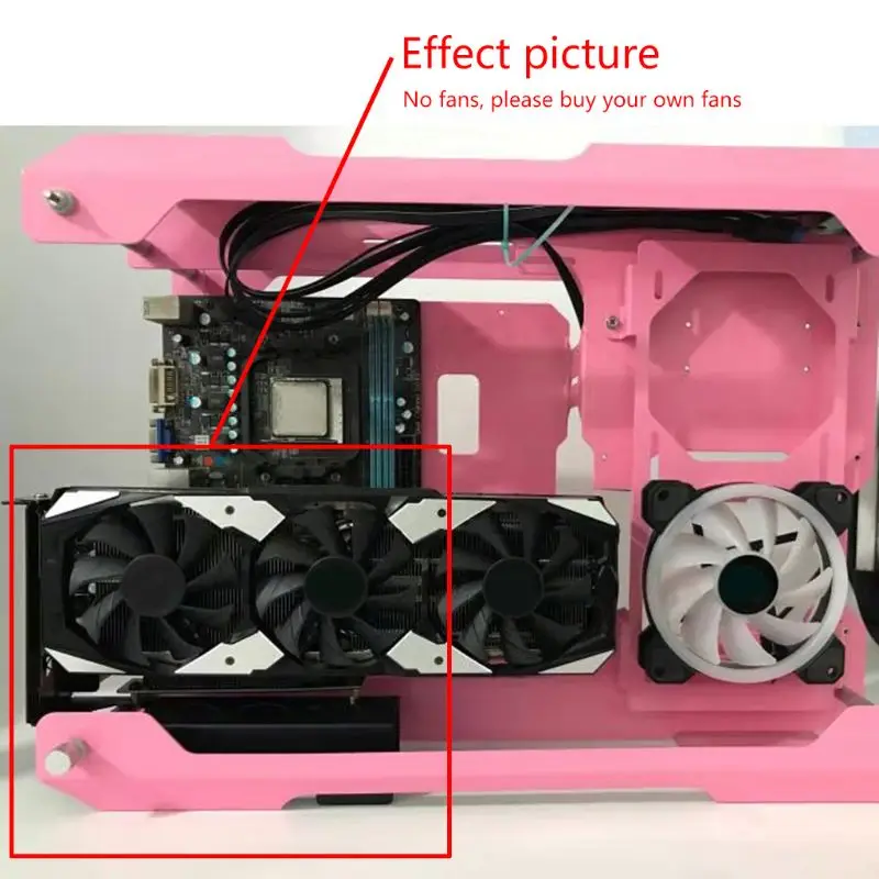 DIY металлический кронштейн для видеокарты с фиксированным вертикальным корпусом