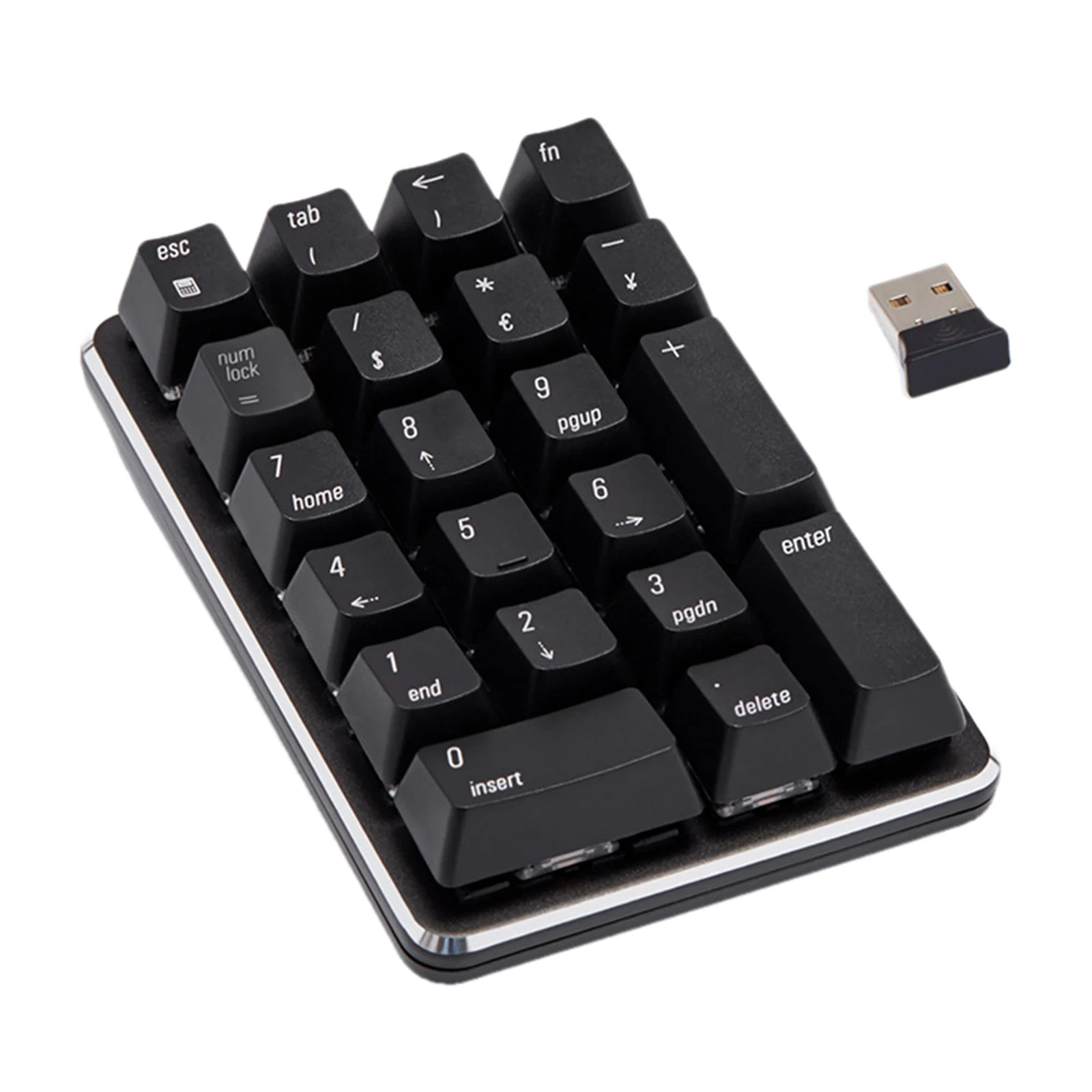 

2.4G Wireless Mechanical Numeric Keypad 21 Keys Mini Numpad Keyboard