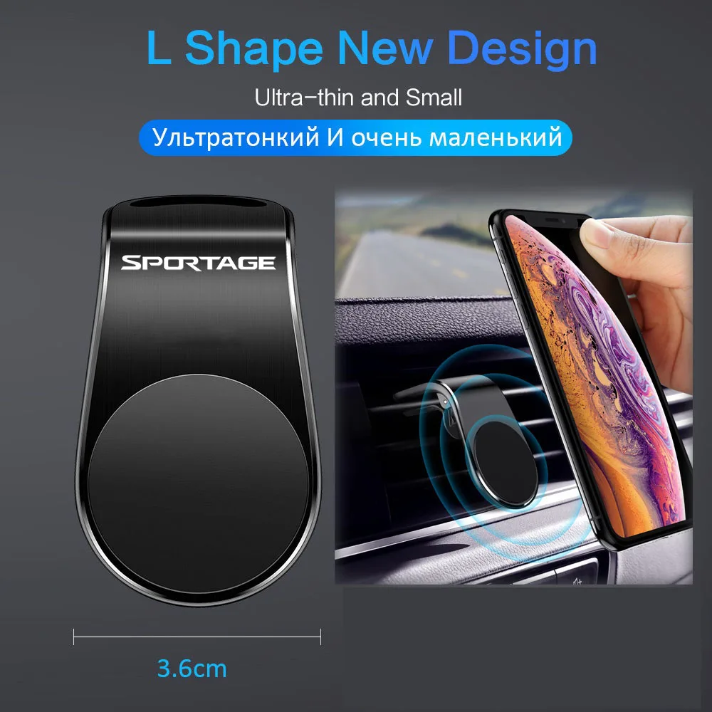 

For Kia Ceed Cadenza Forte K9 Rio Sorento Soul Sportage Optima Picanto Accessories Car Phone Holder Magnetic Phone Mount Stand