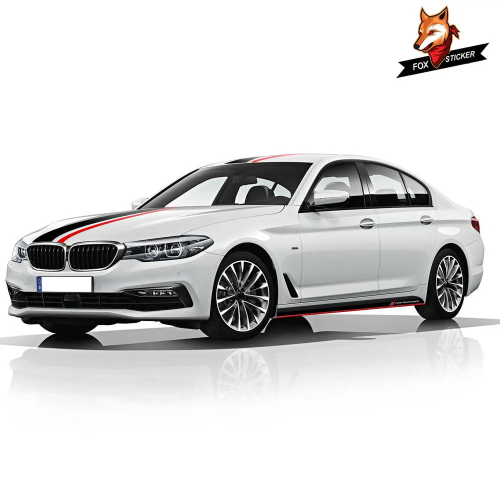 

Kit Vinyl Decals Stickers Carbon Fiber Car Styling Hood Bonnet Roof Rear Trunk Stripes Side Stikers Accessories for BMW