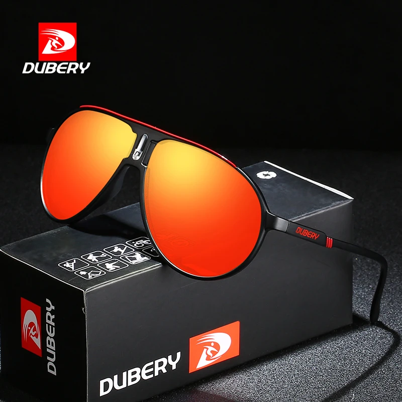 

DUBERY Vintage Sunglasses Polarized Men's Sun Glasses For Men Driving Black Square Oculos Male 7 Colors Model Women's sunglasses