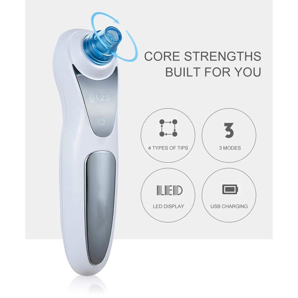 Хит продаж! Перезаряжаемый очищающий пор для удаления угрей Очищающий лица