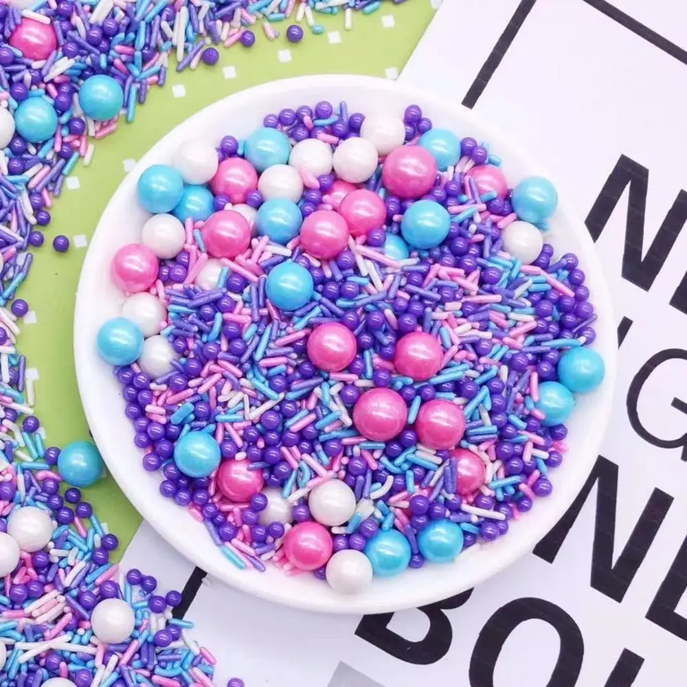 Маленькие съедобные жемчужные бусины конфетный сахарный торт с мастикой сделай