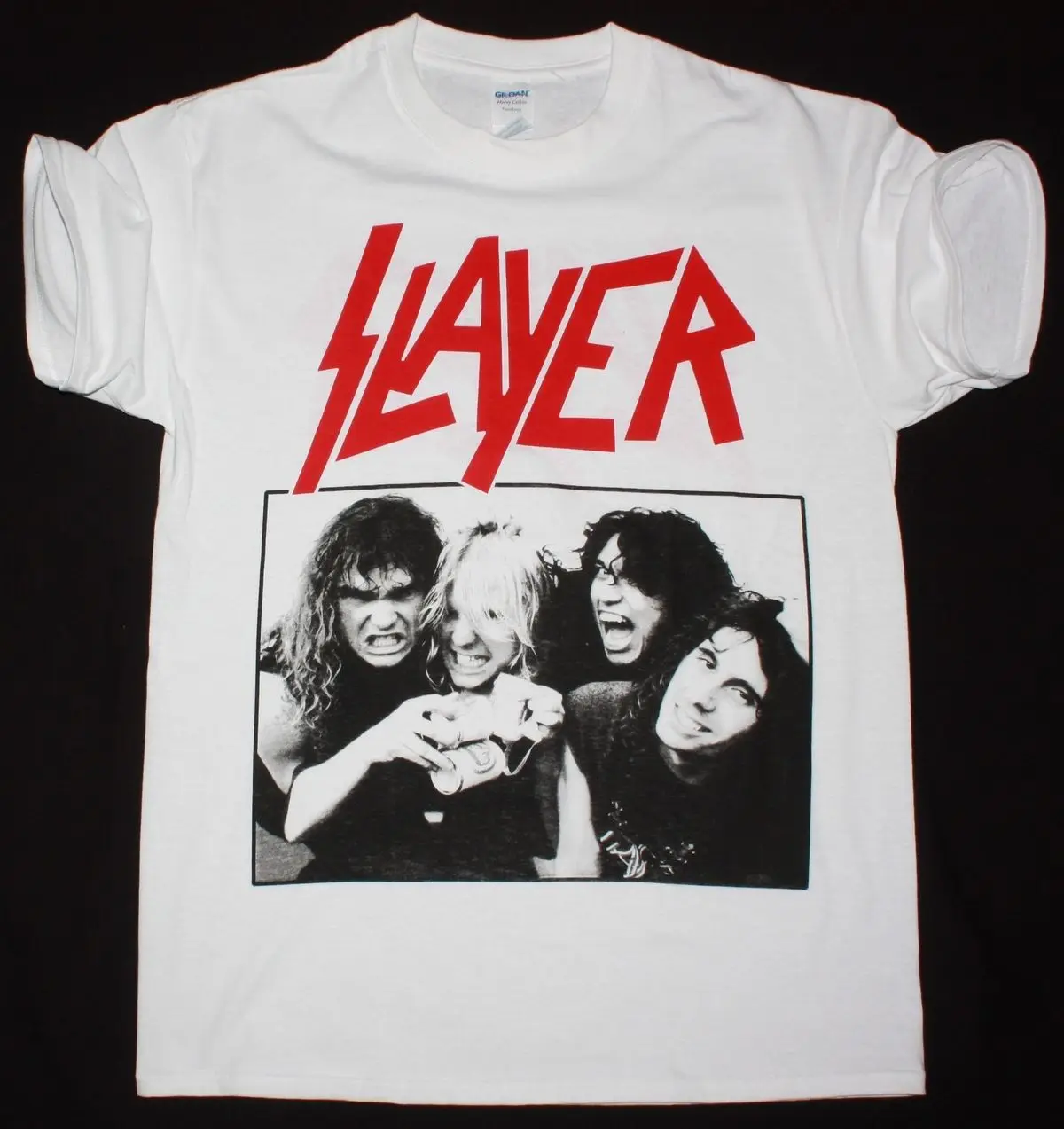 Группа SLAYER белая футболка нижнее белье в стиле бренда DAVE LOMBARDO Джефф ханнеман том