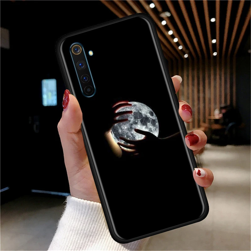 

funda Death Witches moon cat Phone Case for Realme X50 5 5i 7 7i Pro 6 6S X7 X2 Pro 5G X3 SuperZoon XT C3 C11 V3 Silicone Shell