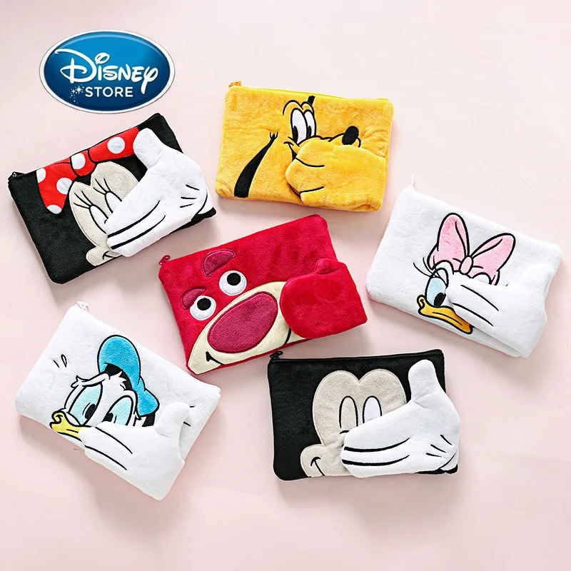 

Лидер продаж 2022, модная милая плюшевая косметичка из мультфильма «Микки Маус» для девушек, брендовая косметичка «Дональд Дак», кошелек для ...