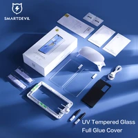 smartdevil full glue uv tempered glass for oneplus 9 pro uv screen protector for one plus 9pro sensitive hd clear