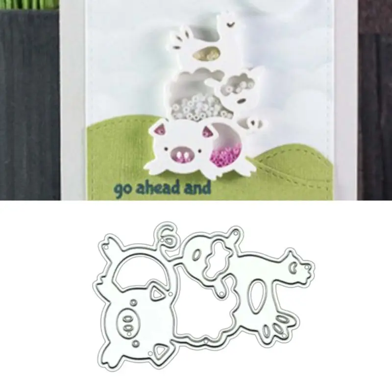 Птица DIY Набор вырубных штампов &quotТрафаретный Скрапбукинг альбом Бумага карты