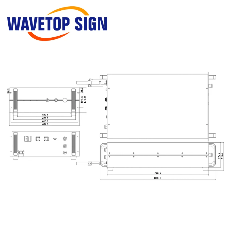 Макс одномодовые непрерывные волоконные лазеры MFSC 500 2000W для волоконная лазерная