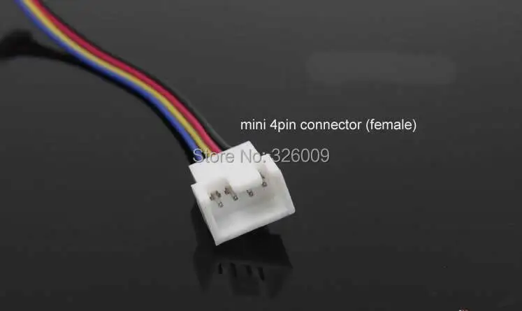 Фото 4pin fan Adapter cable, Convert extension cords, VGA card mirco 4pin to mini 4pin fan, 11cm, Support temperature adjustment №4