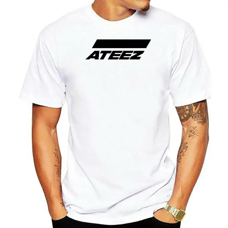 

Ateez Korean Boy Group - White T-Shirt Top Quality Tee Shirt