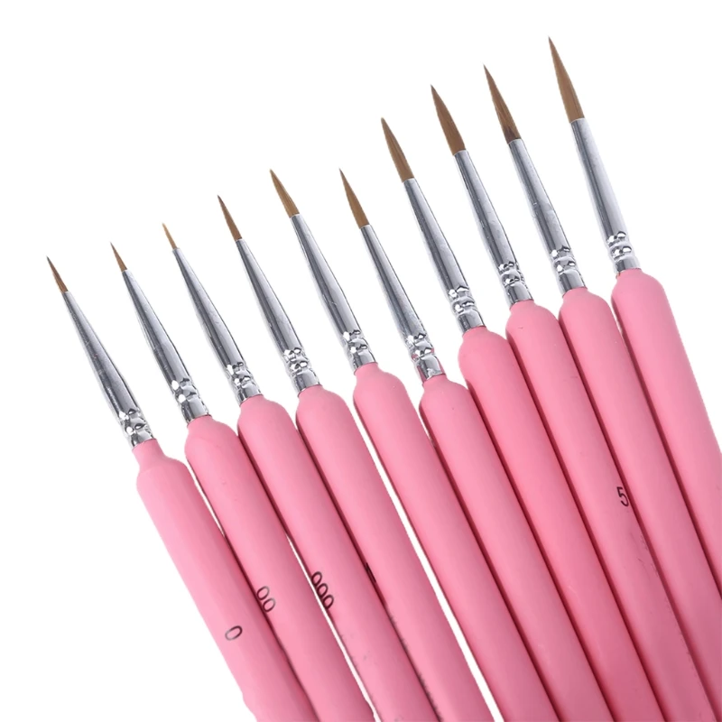 

3/10pcs Professional Hand Painted Hook Line Pen Fine Tip Watercolor Oil Painting XXUC
