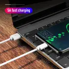 Супербыстрый зарядный кабель 5 А USB Type-C для Huawei P30 Pro Xiaomi мобильный телефон, зарядный провод, белый Blcak, кабель стандарта Type-C