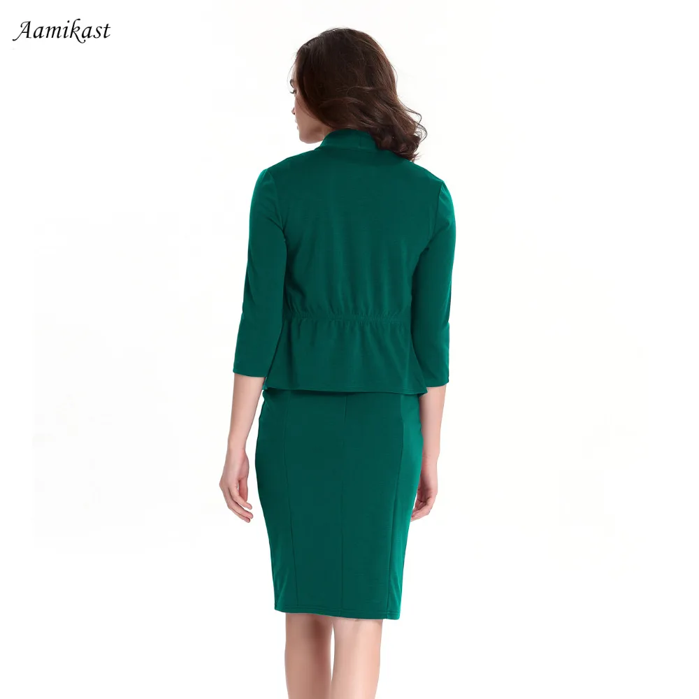 Женское элегантное платье-карандаш с воротником комбинированное облегающее