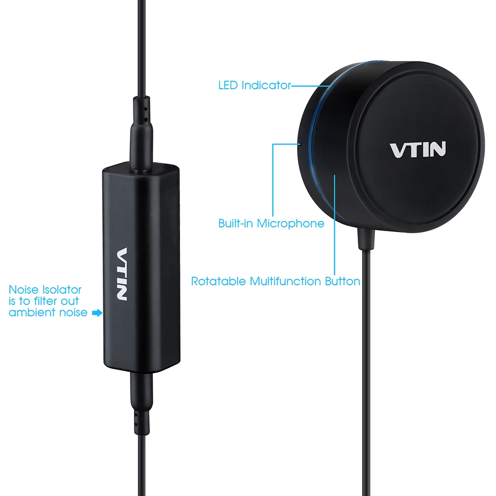 VTIN VBR1 Bluetooth адаптер 4 0 комплект громкой связи с шумоподавлением USB Автомобильное