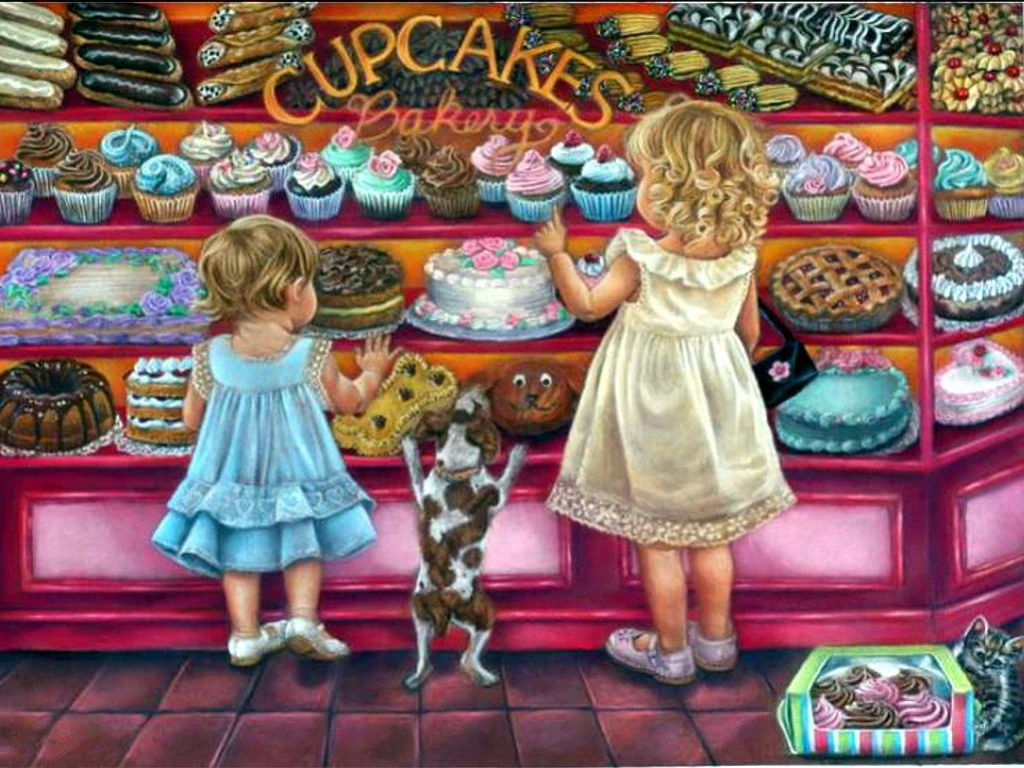 

JMINE Div 5D Сладкая выпечка для торта конфеты магазин для маленькой девочки полные наборы для алмазной живописи, с рисунком из мультфильмов, 3D д...