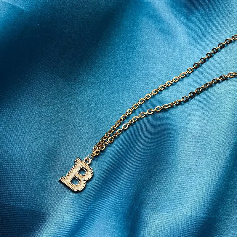 

Diy English Alphabet Necklace Pendant Alloy Alphabet Pendant