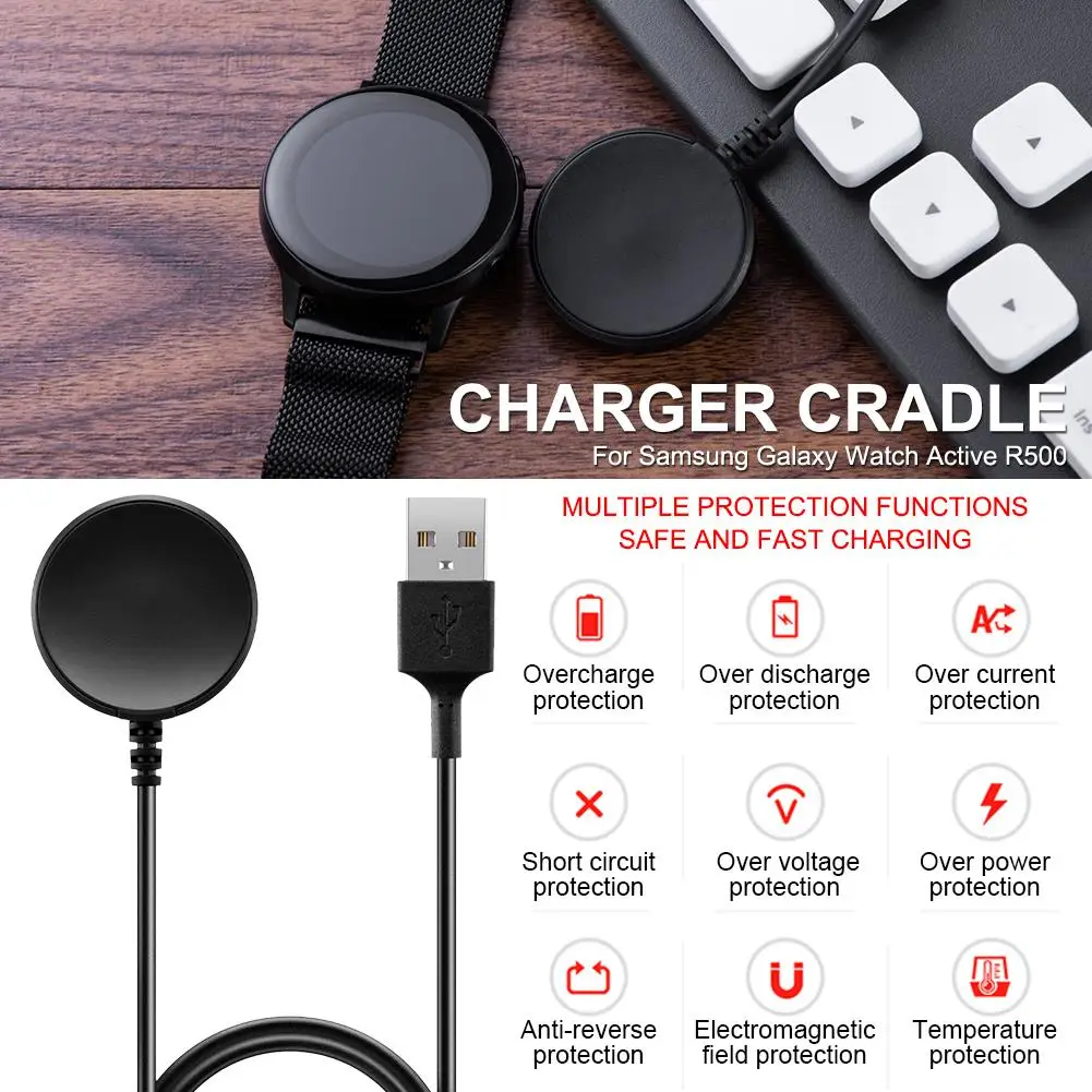 NEW Dock USB Charger Cradle Replacement Smart Watch Charging For Samsung Galaxy Active R500 Wireless Cable #CD | Электроника