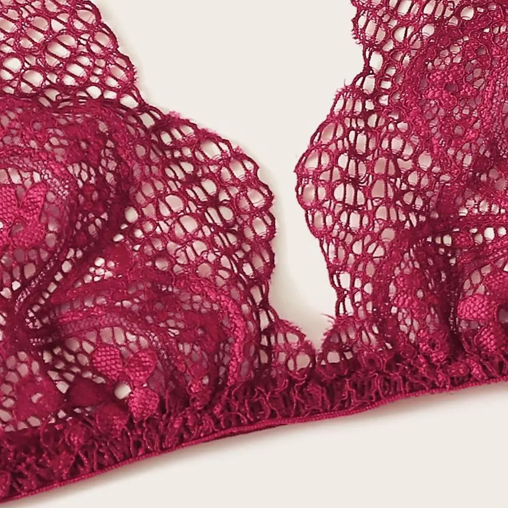 Женское сексуальное кружевное белье комплект нижнего белья модный однотонный