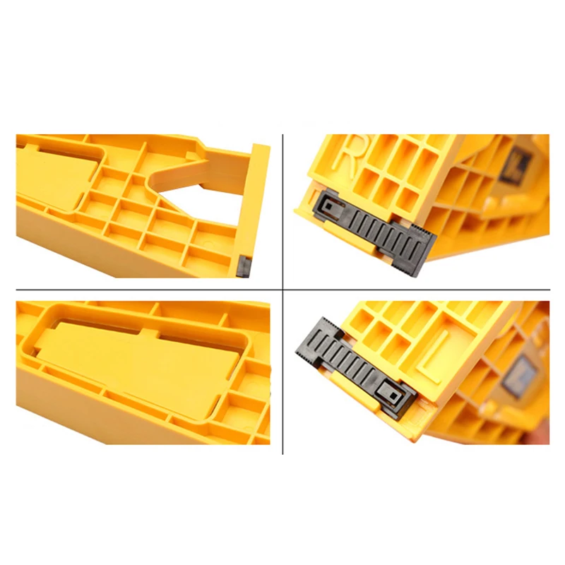 

2pcs Drawer Track Jig Installation Aids Plastic Wedges Tile Locator Punch Positioner Mounting Template Fast Locator Installation