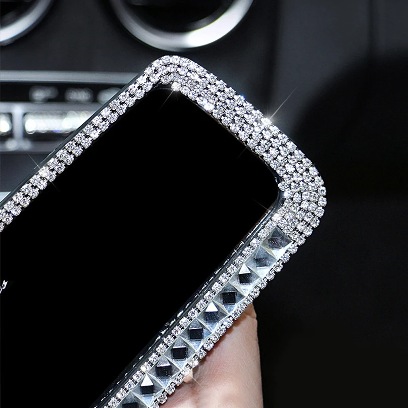 Diamond интерьер автомобиля зеркало заднего вида украшения Стразы кристальная