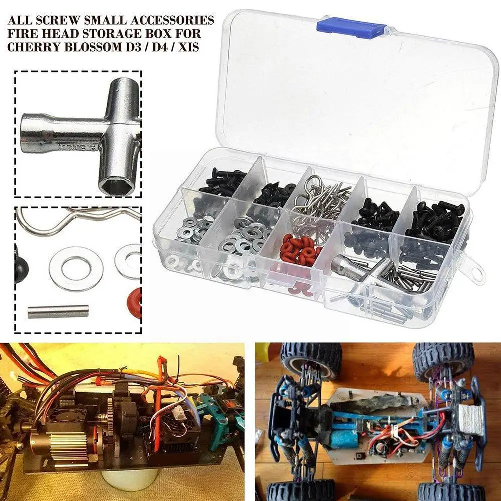 

Repair Tool Kit Screws Wrench Box For 1/10 HSP RC Socket Tool Set Screwdriver Accessories Set DIY Car Home Hexagon Househol P7B3