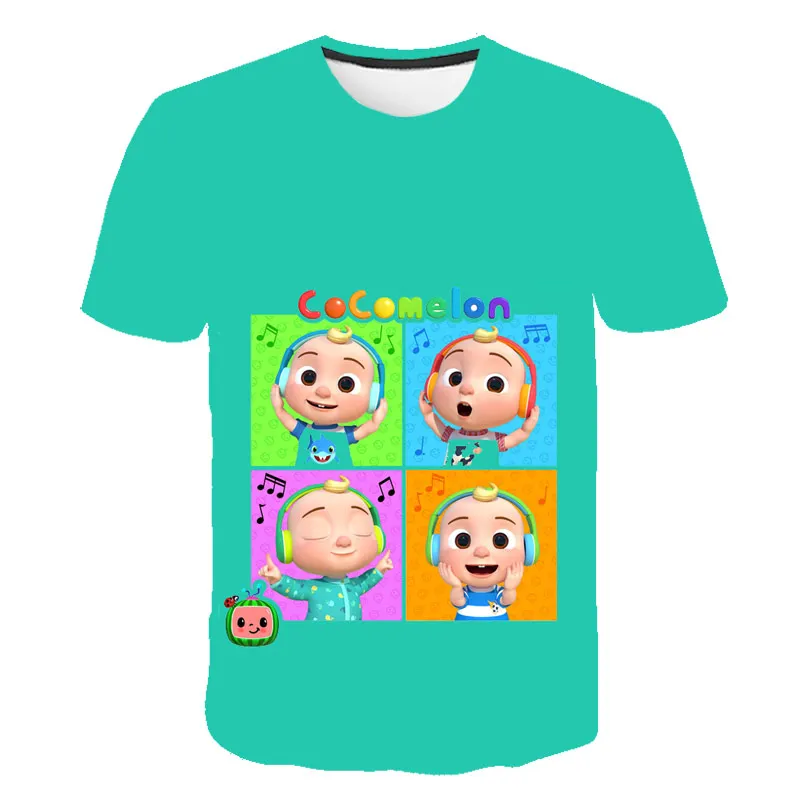 

Cocomelon Boys Kids Clothes 3D Print T-Shirts Boys Girls Toddler Tops Harajuku Summer Children Cartoon Anime T-Shirt O-Neck Tops