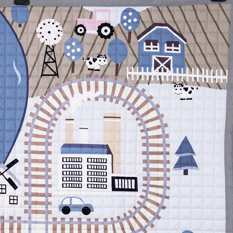 Детский игровой коврик мультяшный ковер детский одеяло антискип напольный в