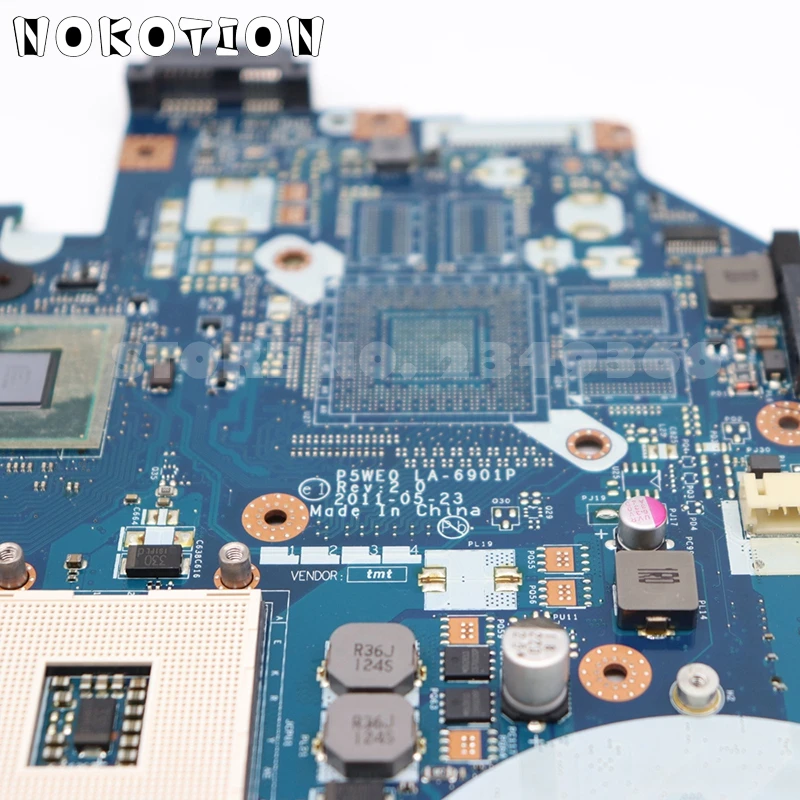 Материнская плата NOKOTION MBR9702003 MB.R9702.003 P5WE0 для ноутбуков Acer 5750 5750G материнская HM65 UMA HD