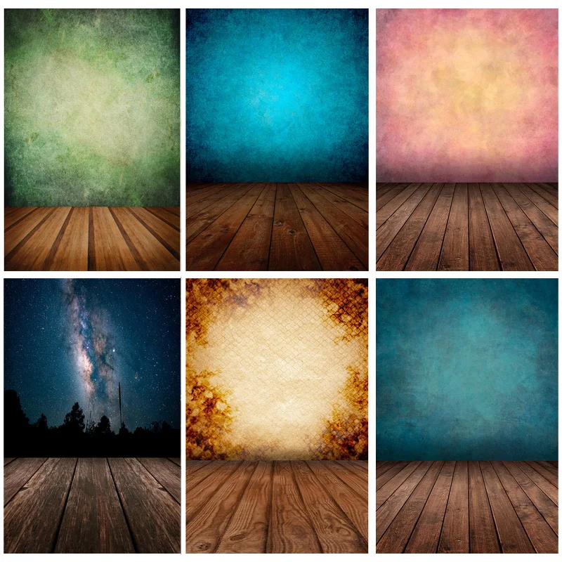 

SHENGYONGBAO Vinyl Retro Wood Plank Vintage Baby Portrait Photography Backdrops For Photo Studio Background Props 21415 LFG-02