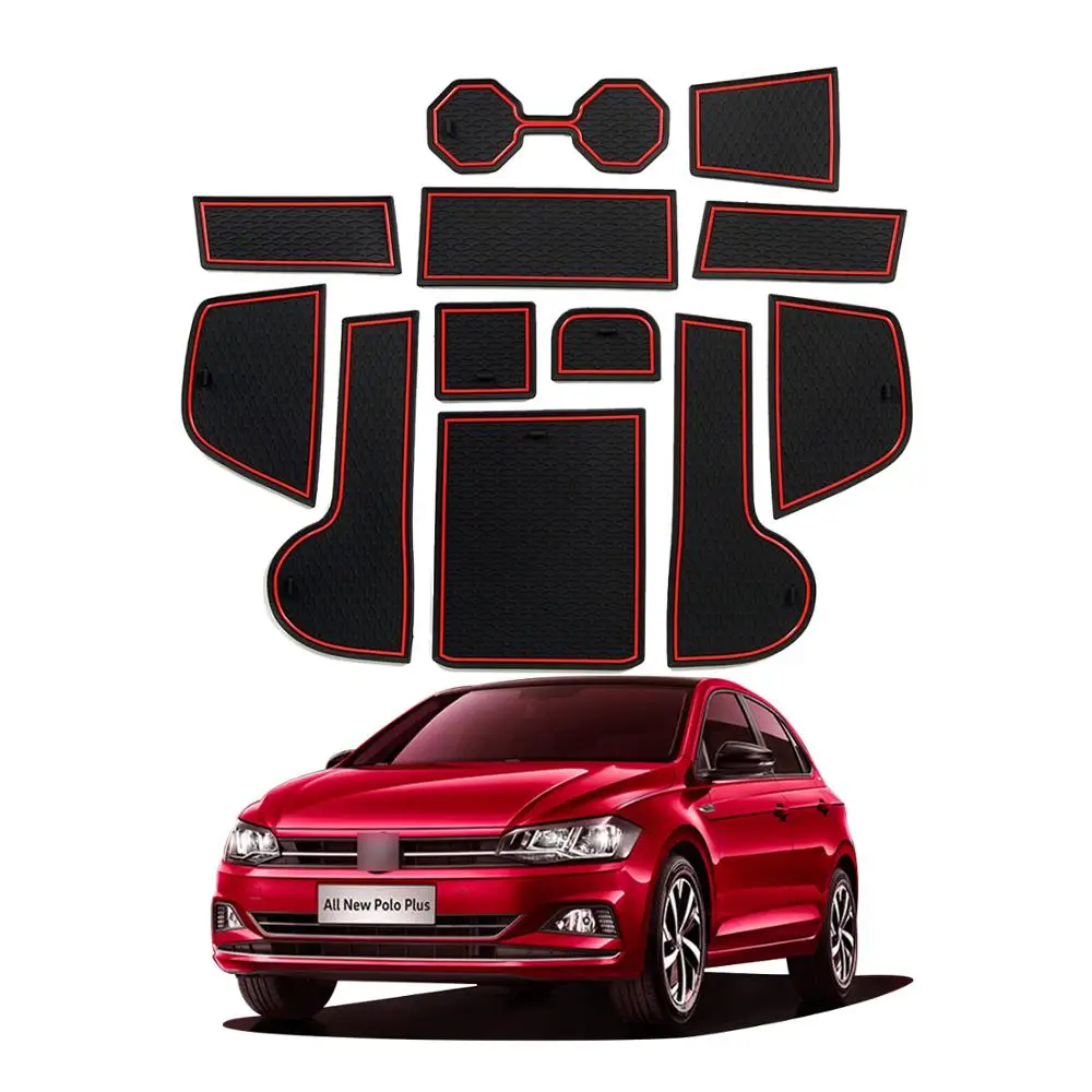 LFOTPP Автомобильная дверная канавка прокладка для Polo MK6 2018 2019 противоскользящая