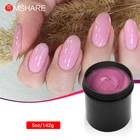 Самовыравнивающийся гель для наращивания ногтей MSHARE, розовый, молочный, белый, Lopende Dunne, тонкий, 5 унций, 142 г