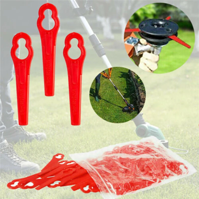 

10pcs Plastic Blade Cutter Replace For Trimmer Garden Lawn Mower Stihl-PolyCut 2-2 Cordless Grass Garden Crop Strimmer Blade