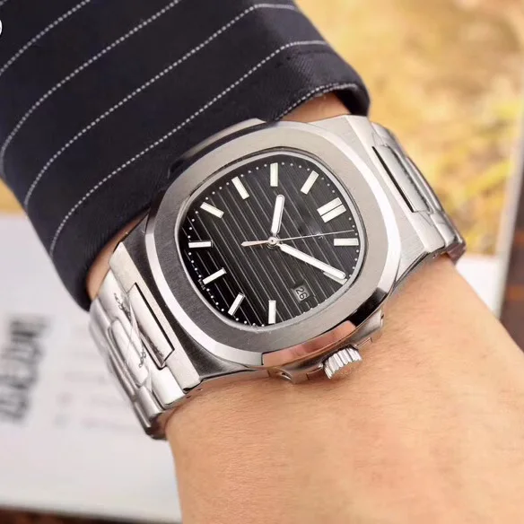 Бесплатная доставка автоматические часы мужские механические Стальные NAUTILUS