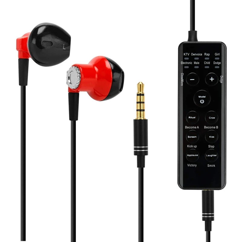 Promotion--Voice Changer Headsets Earbud Headphones for Douyin Living/Karaoke/Kids/Phone/IPad/Computer/Anchor/Cam Girl | Электроника
