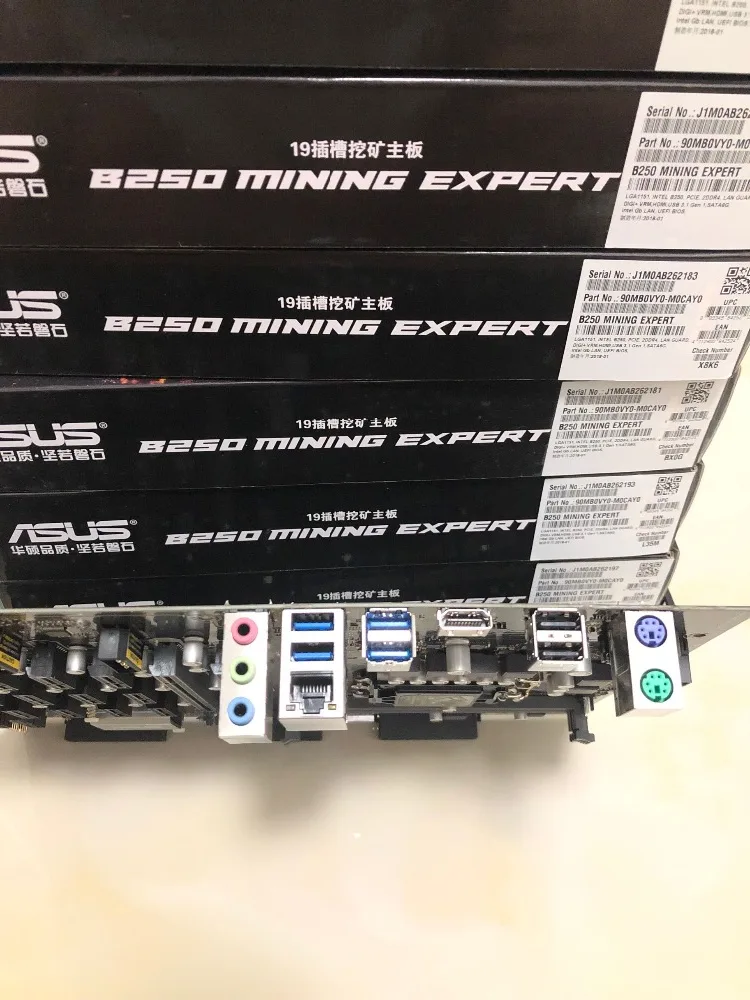 Новая ASUS B250 MINING EXPERT оригинальная материнская плата DDR4 LGA 1151 USB2.0 платы 32 Гб B250 настольная материнская плата
