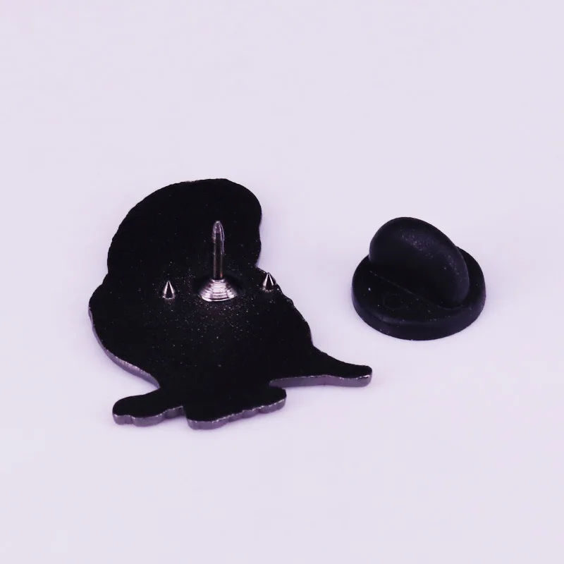 Эмалированная металлическая брошь в виде голубого попугая | Украшения и