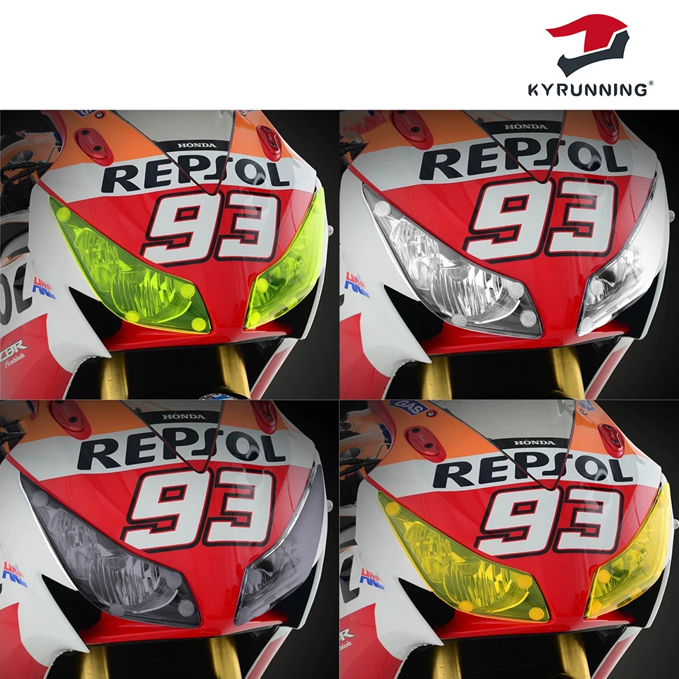 KYRUNNING CBR1000RR мотоциклетные акриловые фары защитный лист экран крышка для HONDA CBR 1000RR
