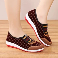 new style old beijing cloth shoes womens soft bottom non slip middle aged leisure cloth flat bottom mom shoes female shoes