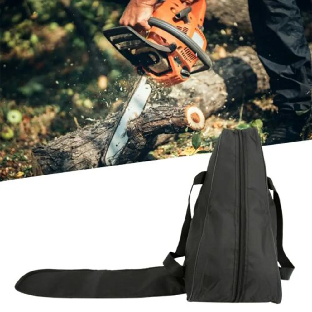 

1PC Chainsaw Waterproof Carrying Bag Polyester Black Holdall Case Protective Holdin Box With Larger Adjustable Carry Strap