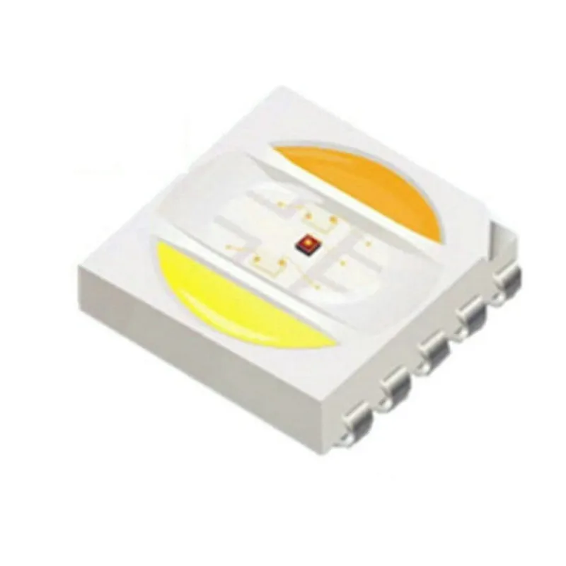 Новинка 100 шт. 5050 RGB + CCT светодиодный чип RGBWW SMD чипы белый теплый 5 в 1 RA80