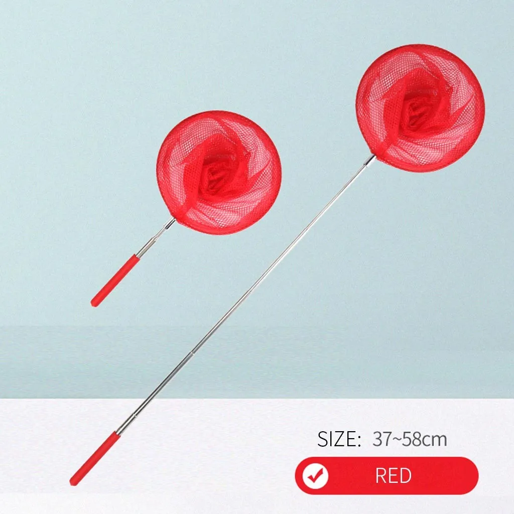 

Children's Outdoor Catching Dragonflies Butterfly Net Fishing Net Bag Stainless Steel Telescopic Net Kids Summer Water Play Tool