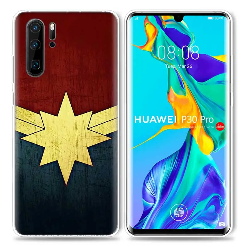 Марвел Капитан чехол для huawei P20 P30 P Smart Z Plus P10 P9 P8 mate 30 10 20 Lite Pro силиконовый чехол для телефона