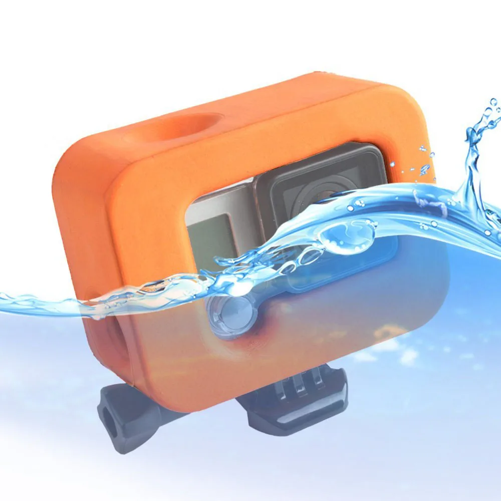 Для gopro hero 3 +/4 силиконовый рукав плавающий чехол водонепроницаемый корпус крышка
