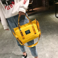 brand canvas bag for women 2021 girl handbag tote shoulder bag pocket casual girl travel shopping messenger bag bolsa feminina