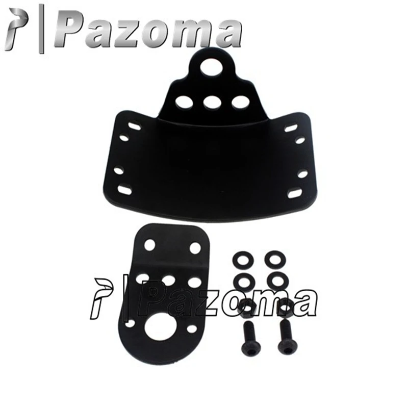 Motorcycle Side Mount License Plate Bracket Holder w/ 4&quot Round Grill Brake Tail Light For Harley Sportster Chopper Bobber SX650 |