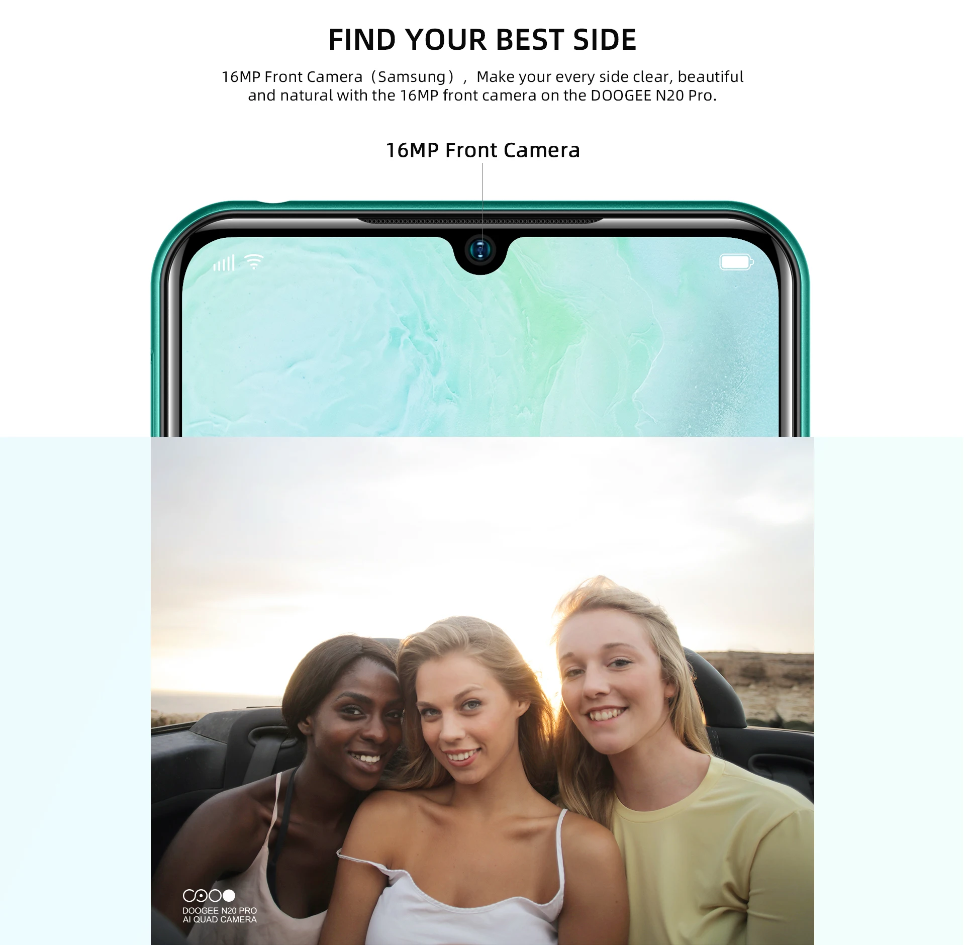 DOOGEE N20 Pro 6 ГБ + 128GB Quad Камера мобильных телефонов Helio P60 Octa Core глобальная версия 3