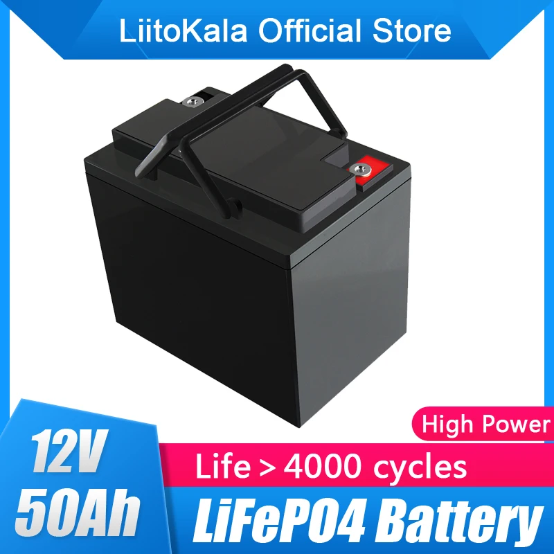 

LiitoKala 12v 50ah lifepo4 battery pack 12.8v lifepo4 lithium battery pack12v 50ah LiFePO4 battery Iron phosphate battery
