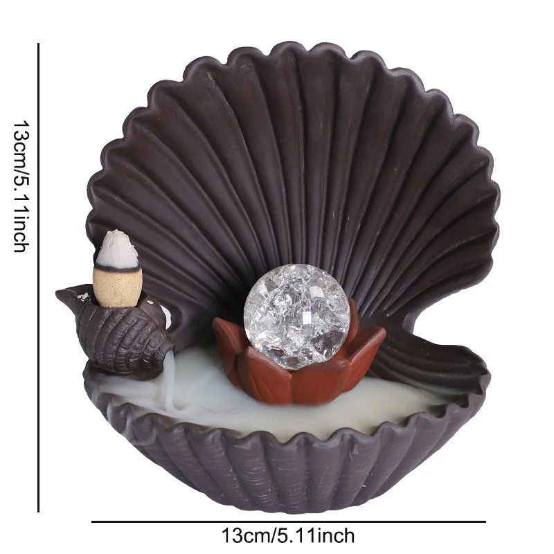 Курильница для благовоний керамическая курильница в форме ракушки подставка