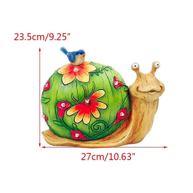 

Garden Turtle Light Solar LED Resin Statues Landscape Ornament Figurines Outdoor Ornament Lamps Decorations for Patio Yard